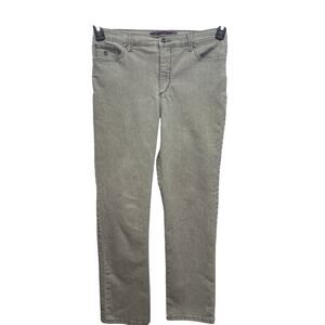 Gloria Vanderbilt 10P Petite Average Amanda Stretch Cotton Gray Pin Stripe Jeans